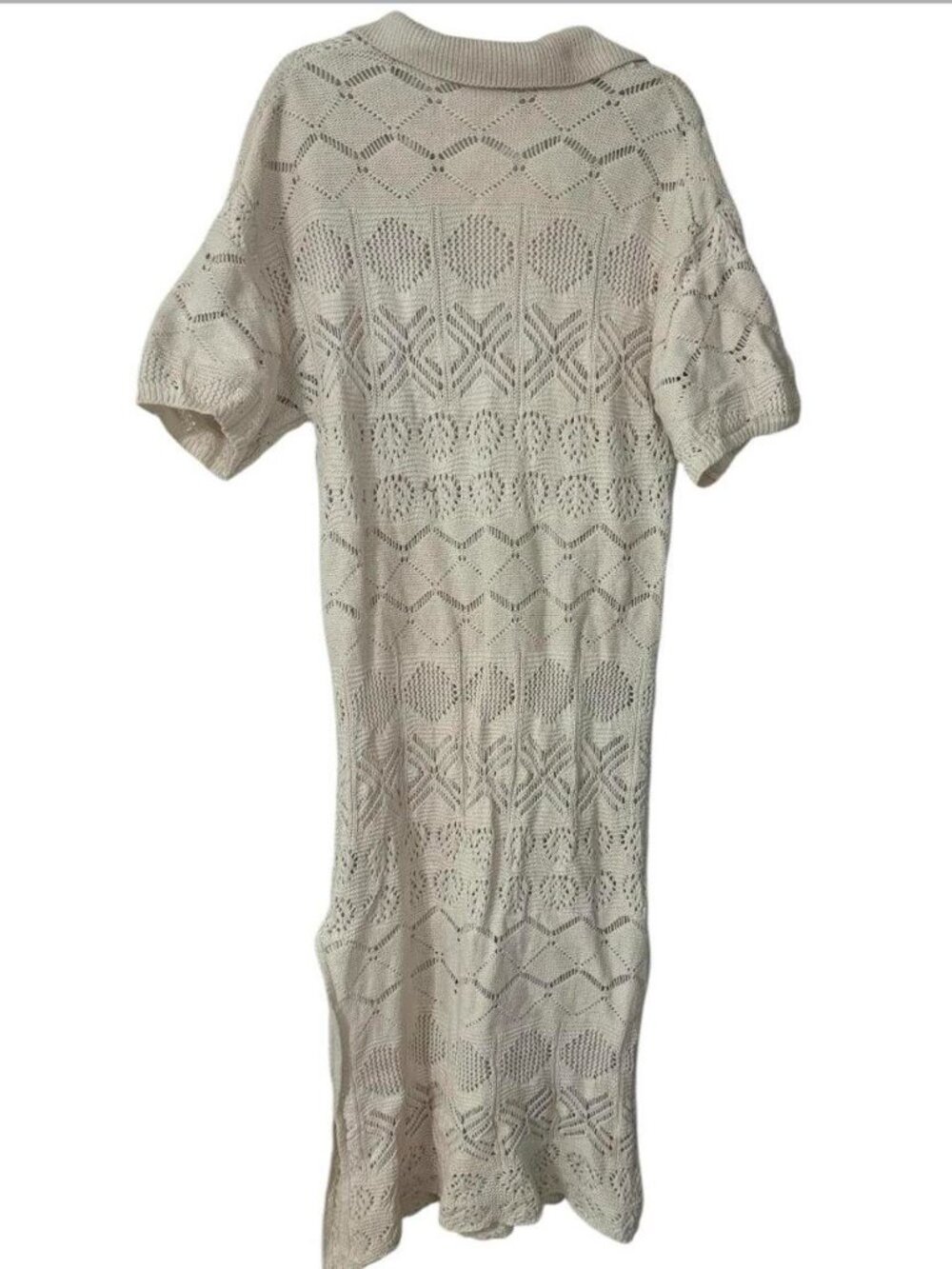 Free People Beach Islamorada Crochet Cover-Up Size Medium - Picture 4 of 7